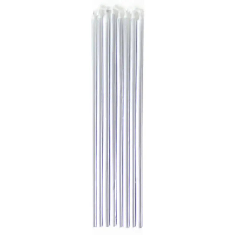 Silver Taper Candles 10pk