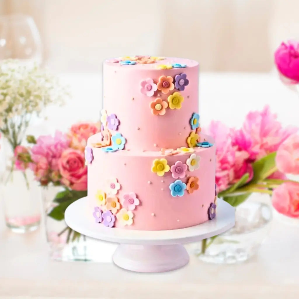 Blossoms Assorted Small Edible Icing Flowers 60 pack