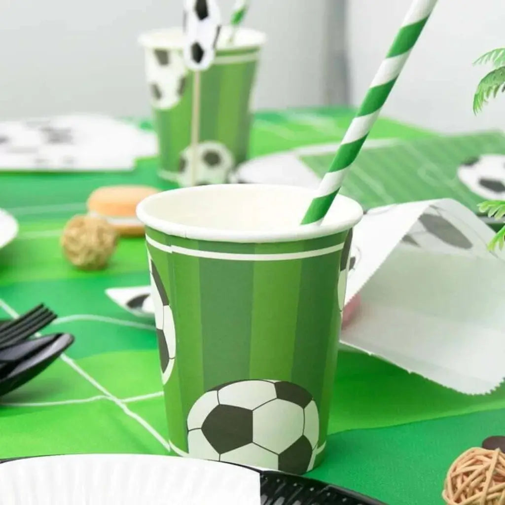 Soccer Ball Paper Cups 266ml 8pk