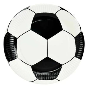 Soccer Ball Dinner Paper Plates 23cm 8pk