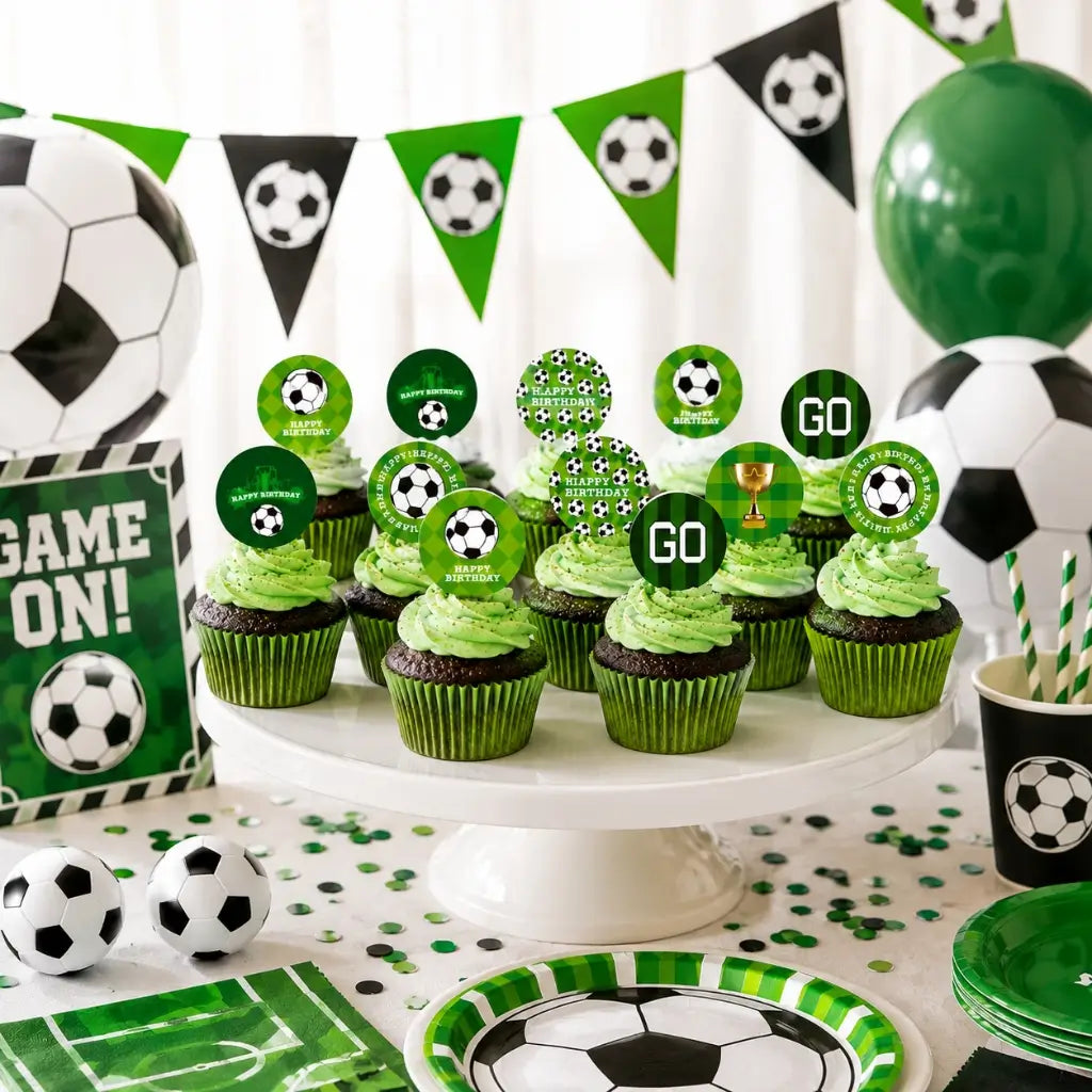 Soccer Goal Paper Cupcake Picks 24pk