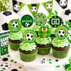 Soccer Goal Paper Cupcake Picks 24pk