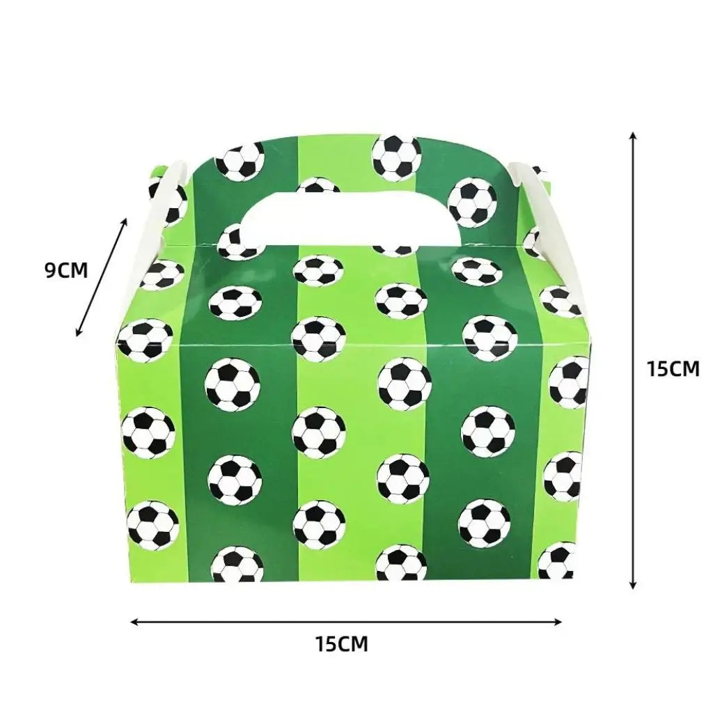 Soccer Gable Treat Boxes 6pk