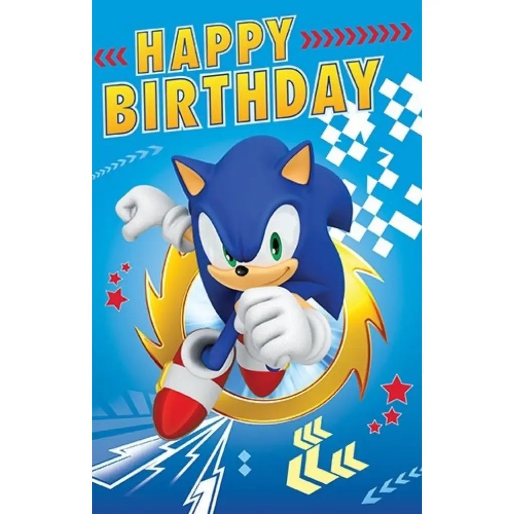Sonic Happy Birthday Premium Licensed Card | World Greetings