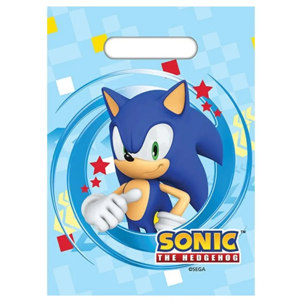 Official Sonic paper party bags for birthday parties