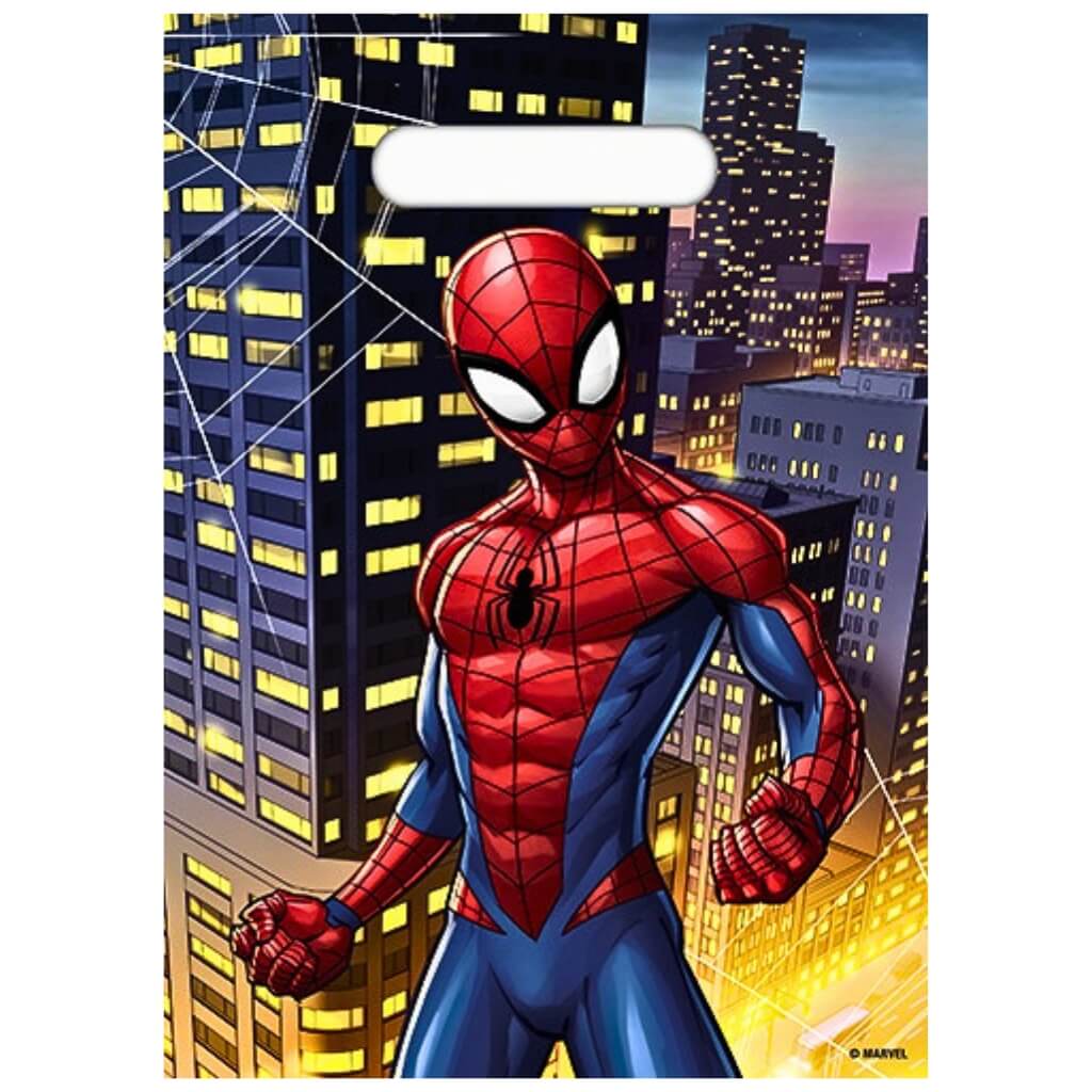 Spider-Man party loot treat bags