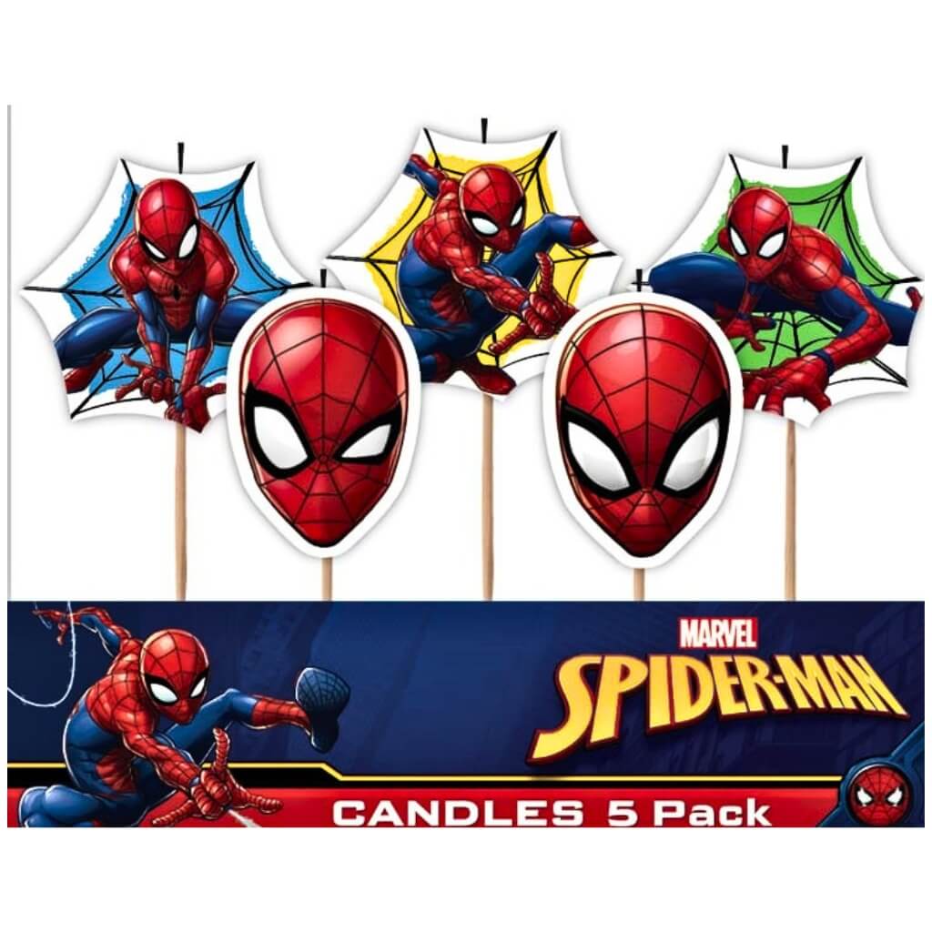 Spider-Man party candles