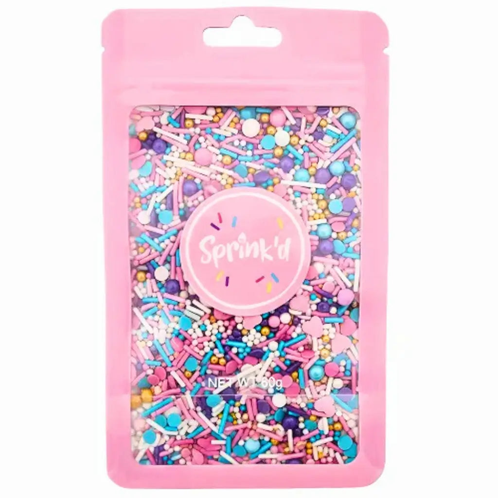 Shimmer sprinkle mix for baby shower or galaxy party desserts
