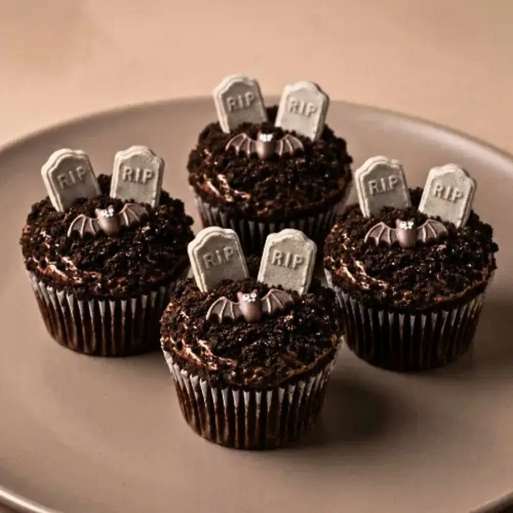 100g shaker bottle of Sprink’d RIP tombstone-shaped edible sprinkles