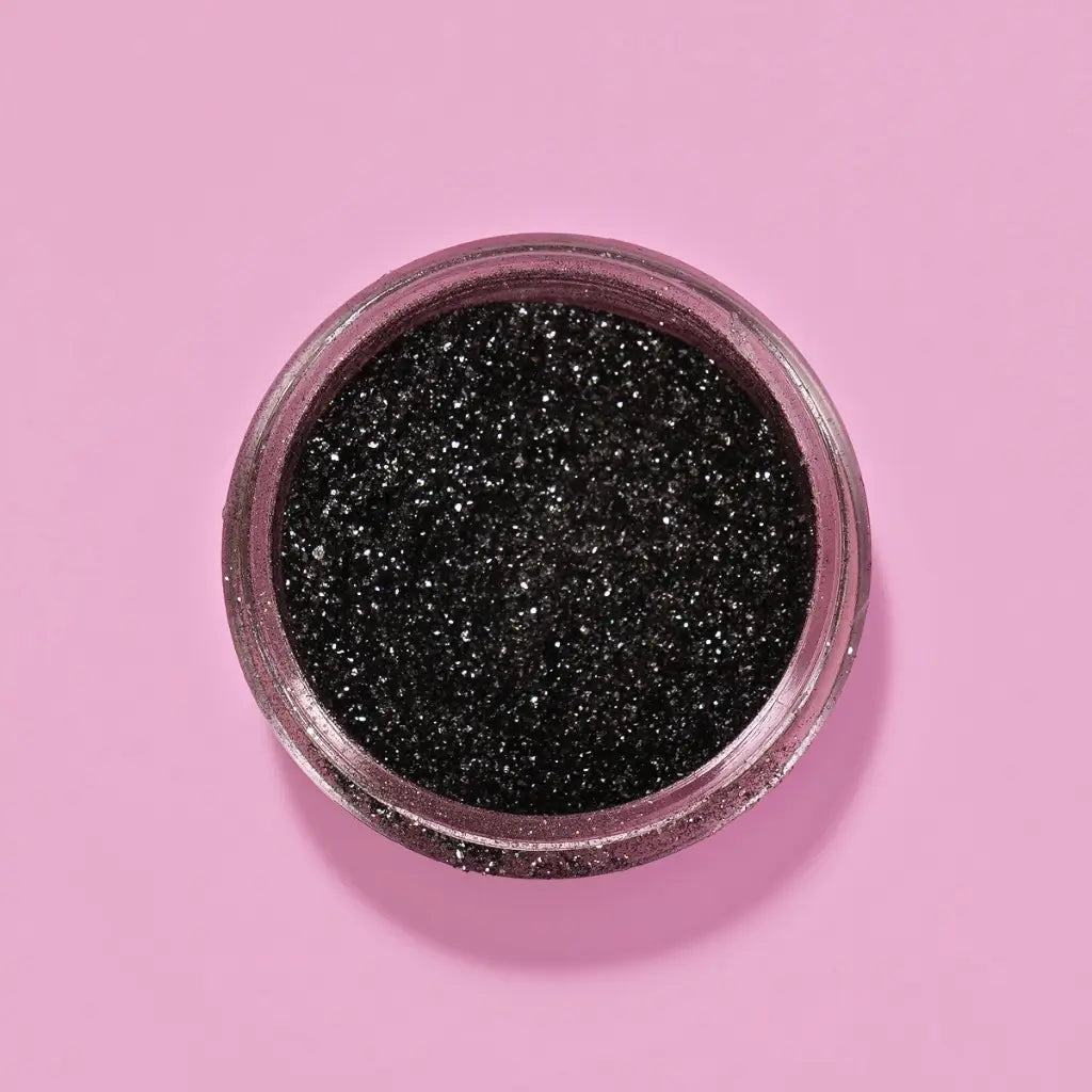 Black Edible Glitter for Cakes Desserts and Drinks