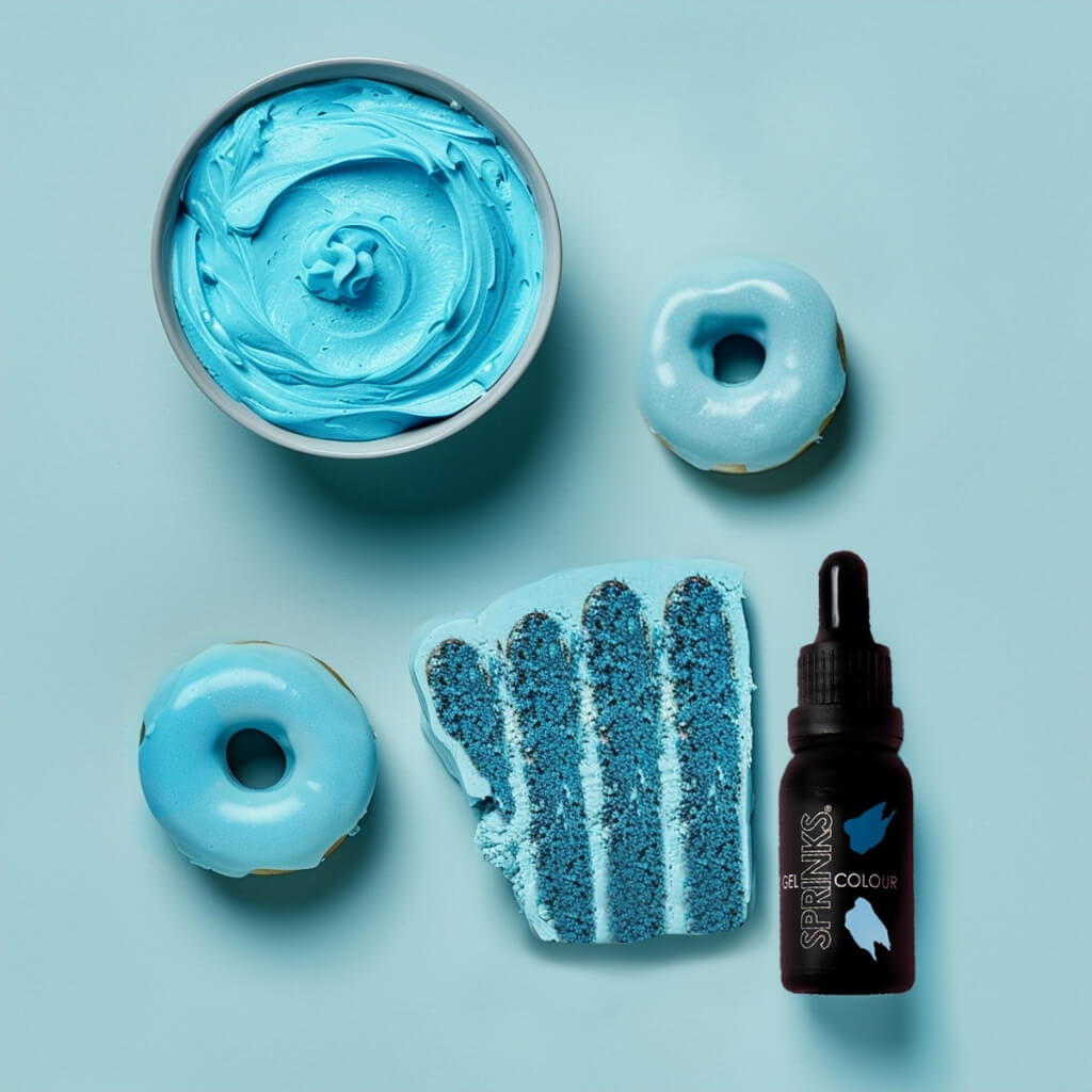 Sprinks blue gel food colouring 15ml bottle