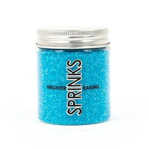 Sprinks Blue Sanding Sugar 85g edible sparkling decorating sugar in a wide-mouth jar for cakes, cupcakes, cookies and desserts