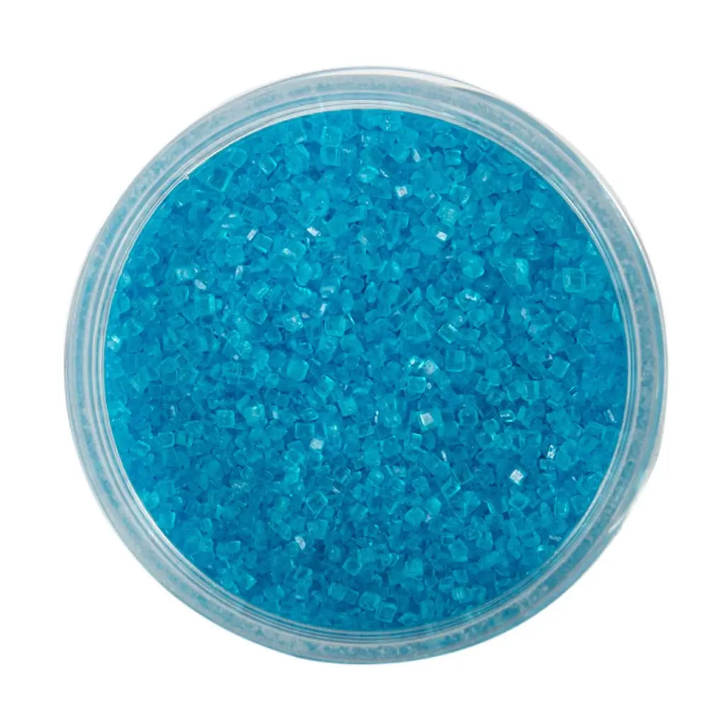 Sprinks Blue Sanding Sugar 85g edible sparkling decorating sugar in a wide-mouth jar for cakes, cupcakes, cookies and desserts