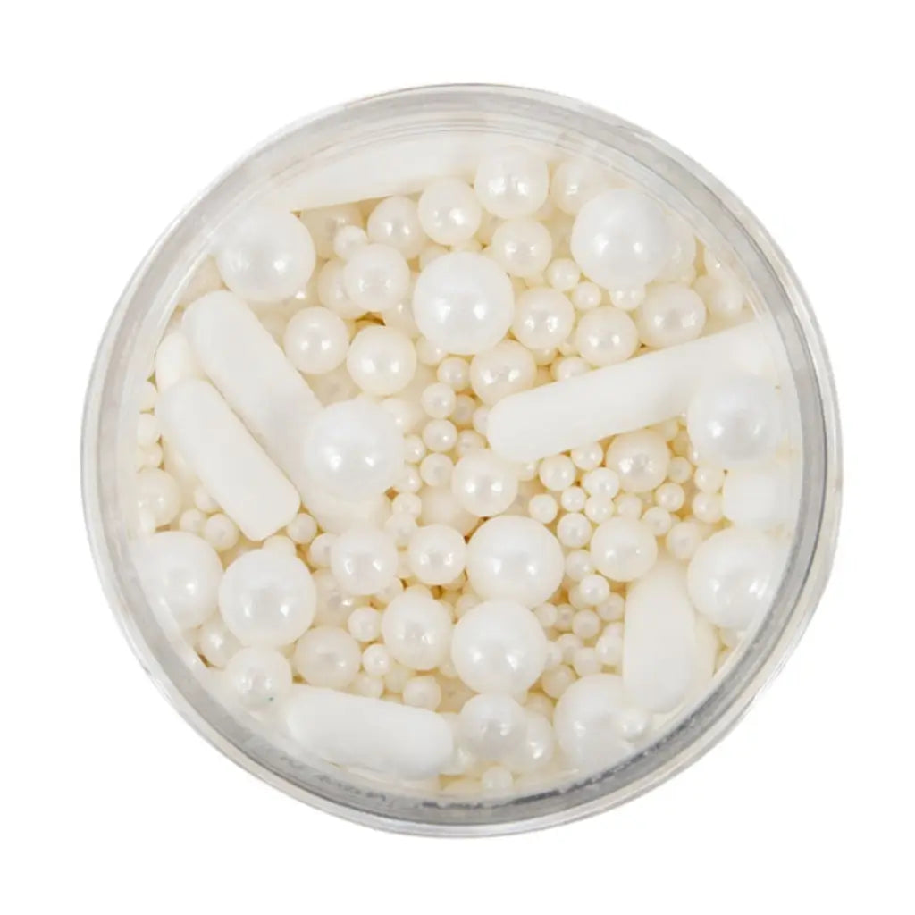 Sprinks Bubble and Bounce white sprinkle mix for cake decorating