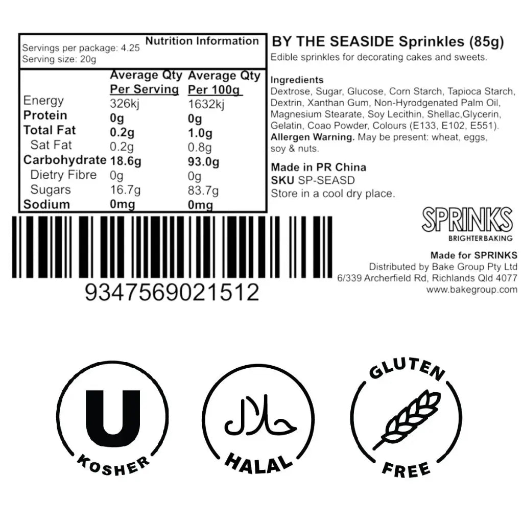 Ocean mermaid tales cupcake decorations sprinkle mix ingredients