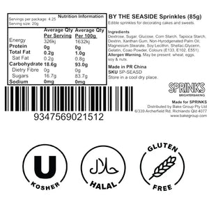 Ocean mermaid tales cupcake decorations sprinkle mix ingredients