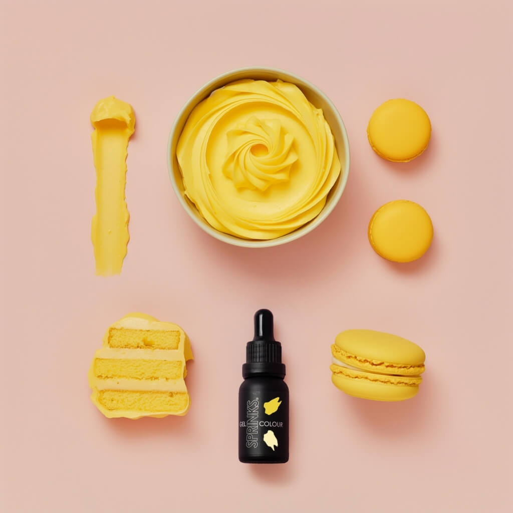 Sprinks chick yellow gel food colouring 15ml bottle