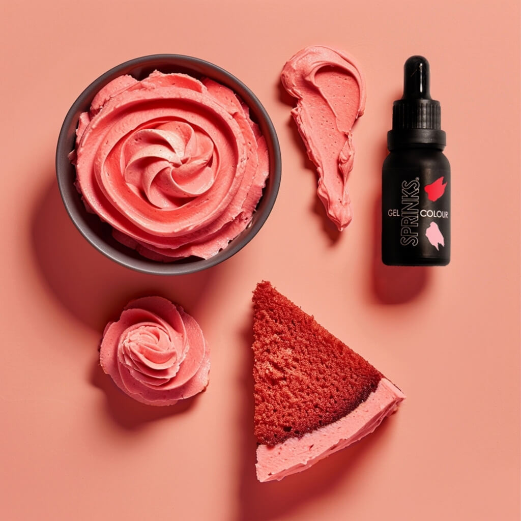 Sprinks coral gel food colouring 15ml bottle