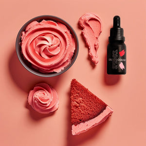 Peach coral gel colour for cake icing