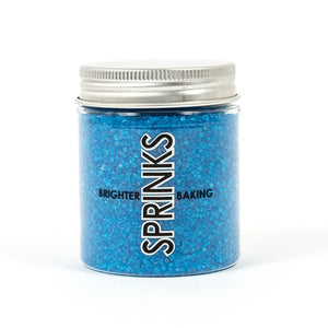 Sprinks dark Blue Sanding Sugar 85g edible sparkling decorating sugar in a wide-mouth jar for cakes, cupcakes, cookies and desserts