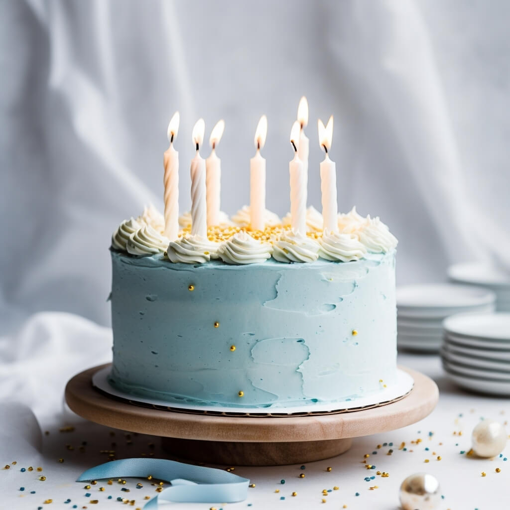 Sprinks Duck Egg Blue Gel Colour on cake