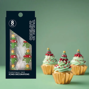 sprinks edible Christmas tree icing decorations
