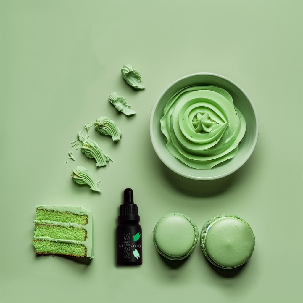 Sprinks grass green gel food colouring 15ml bottle