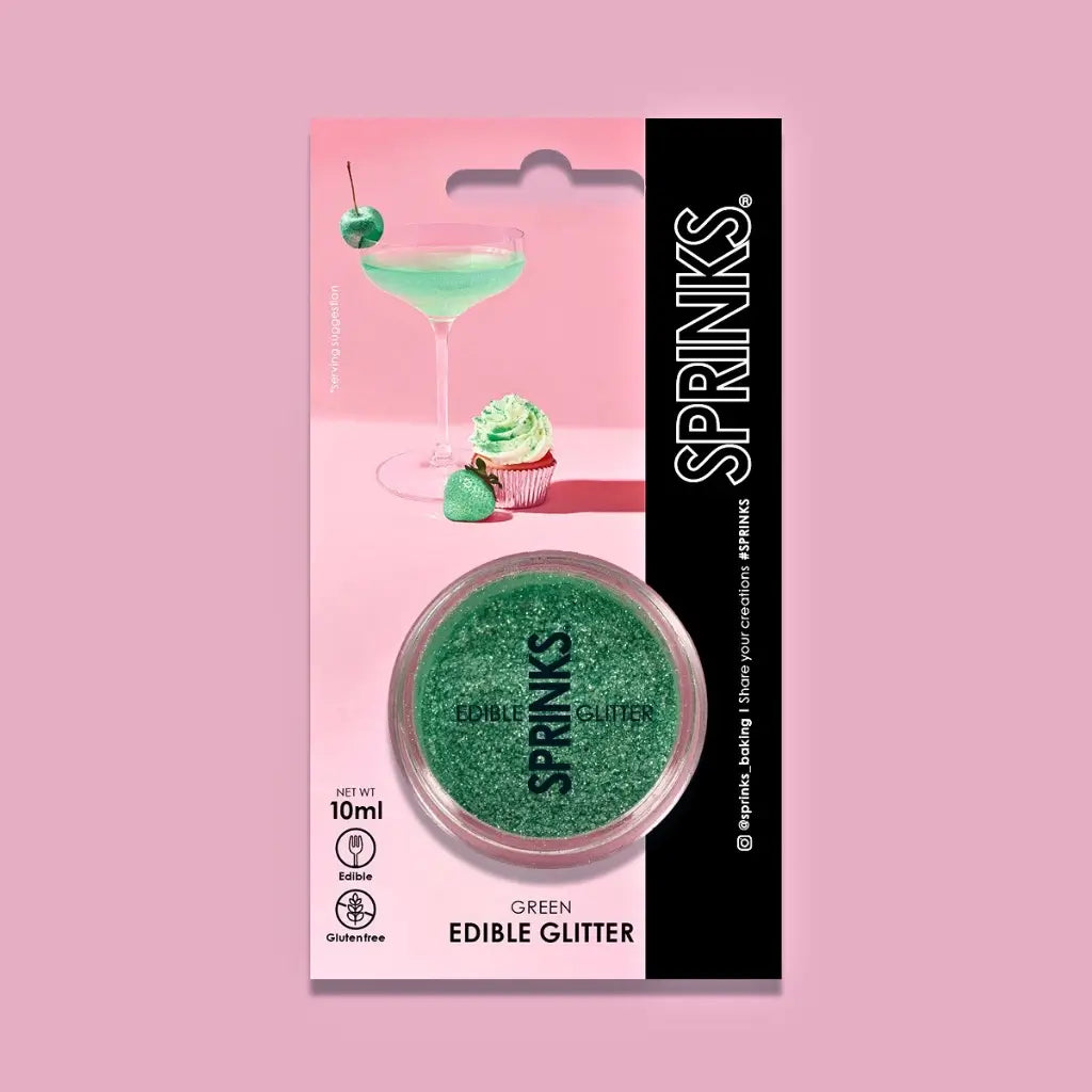 Sprinks Green Edible Glitter 10ml
