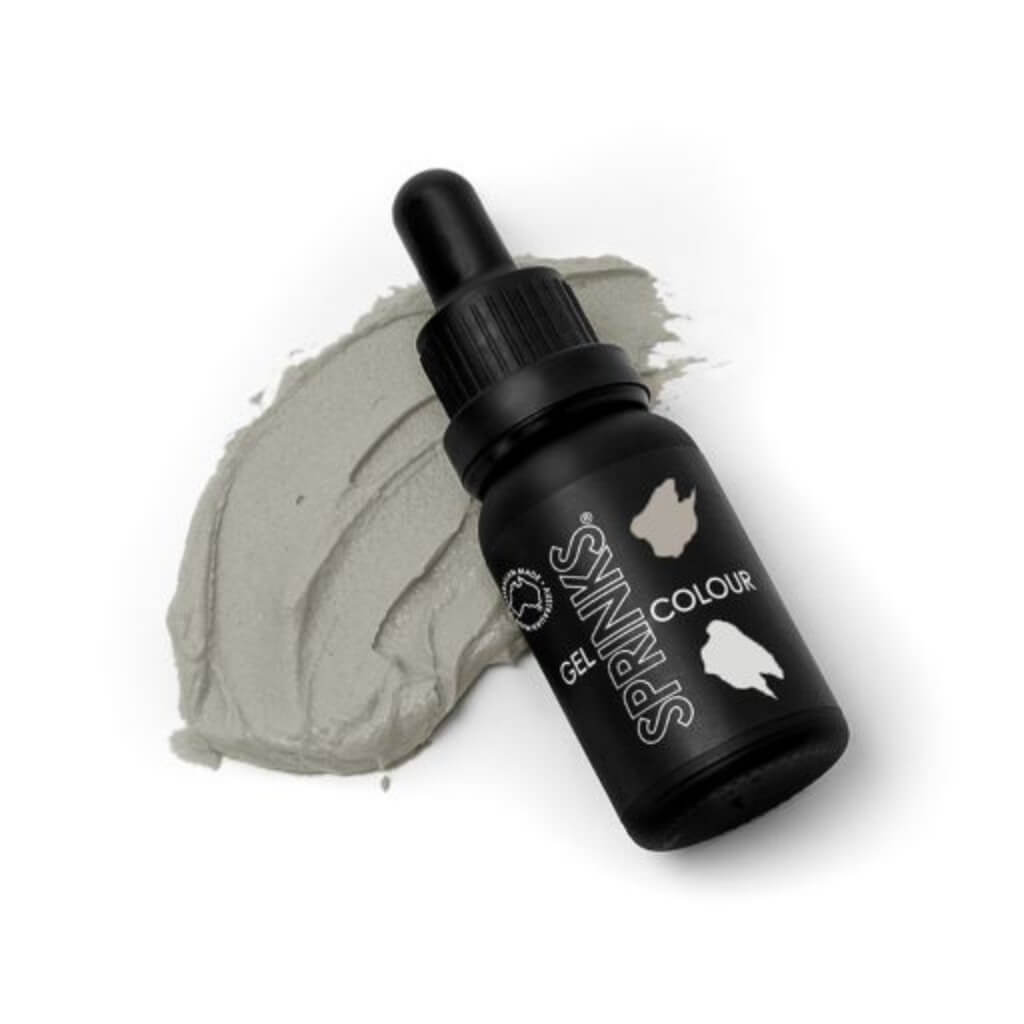 Greige food colouring gel for desserts bottle 15ml