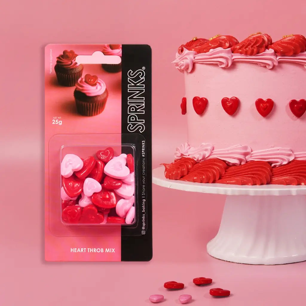 Romantic baking decorations edible hearts