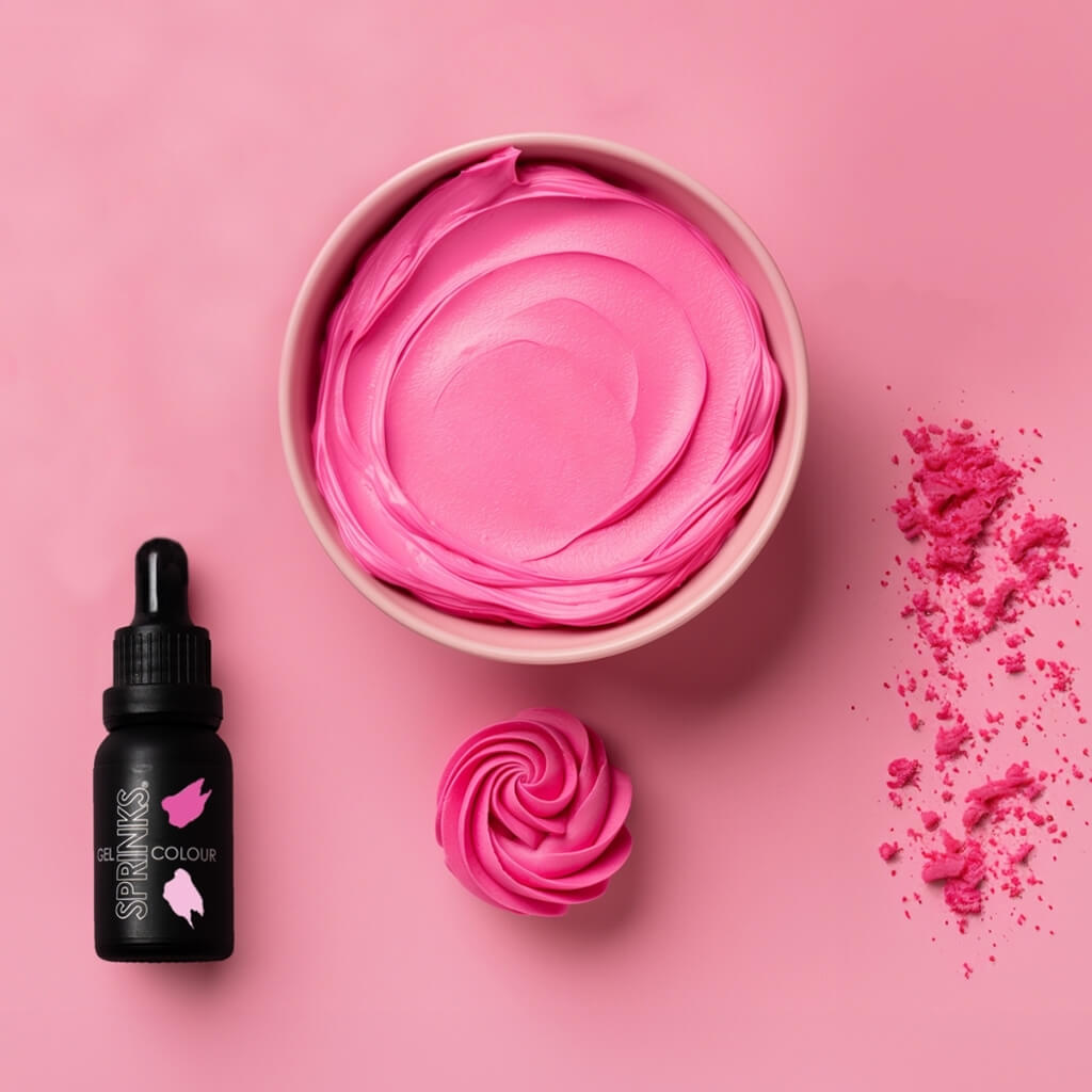 Sprinks hot pink gel food colouring 15ml bottle