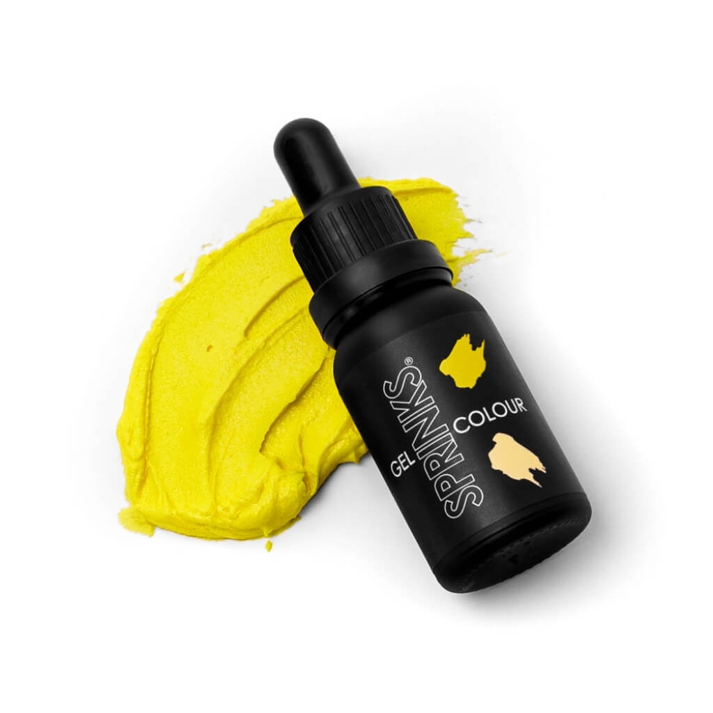 Sprinks lemon gel food colouring 15ml bottle