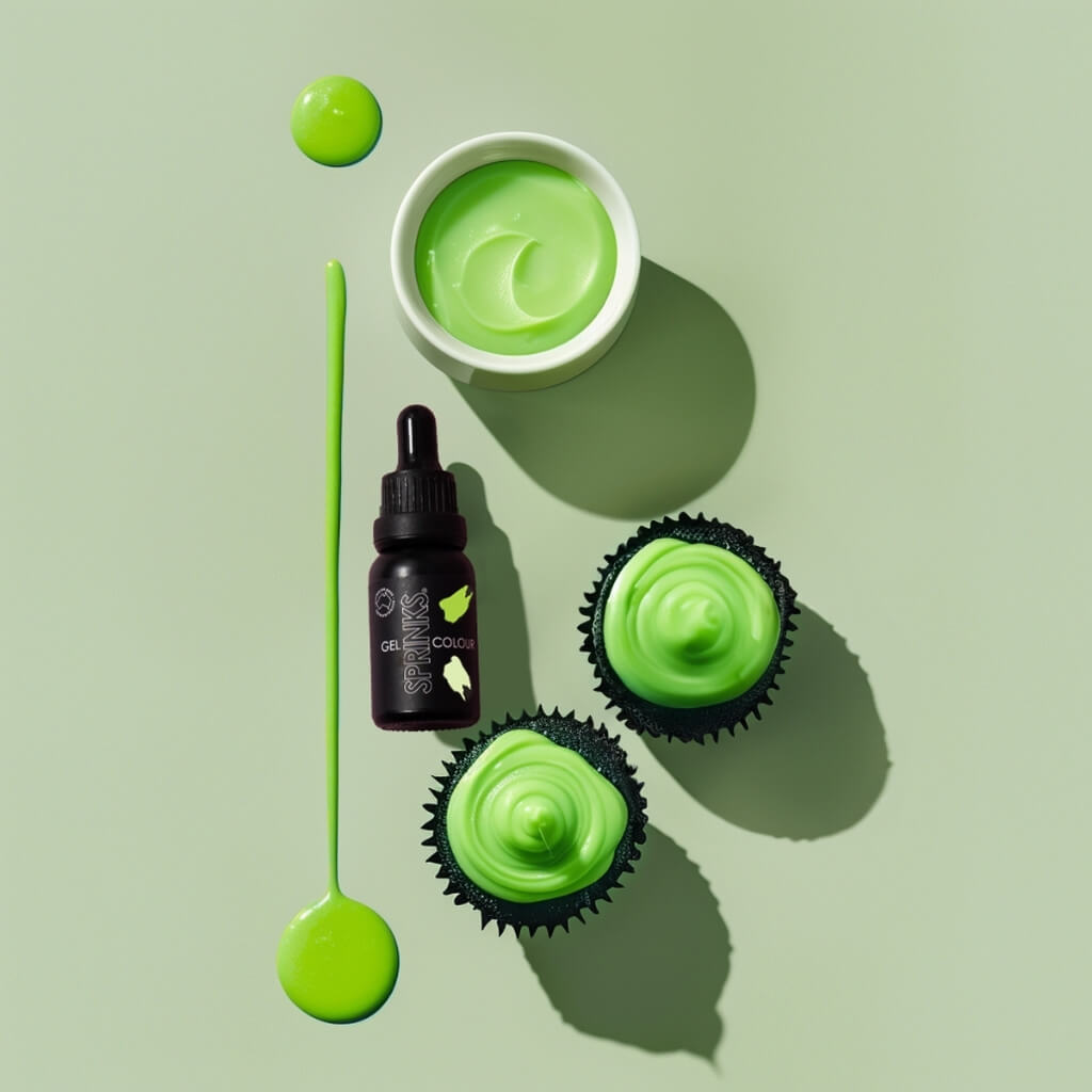 Sprinks lime gel food colouring 15ml bottle