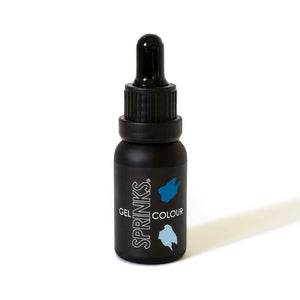 Blue food colouring gel for desserts bottle