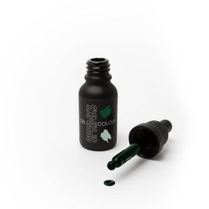 Forest green liquid gel bottle for food colouring