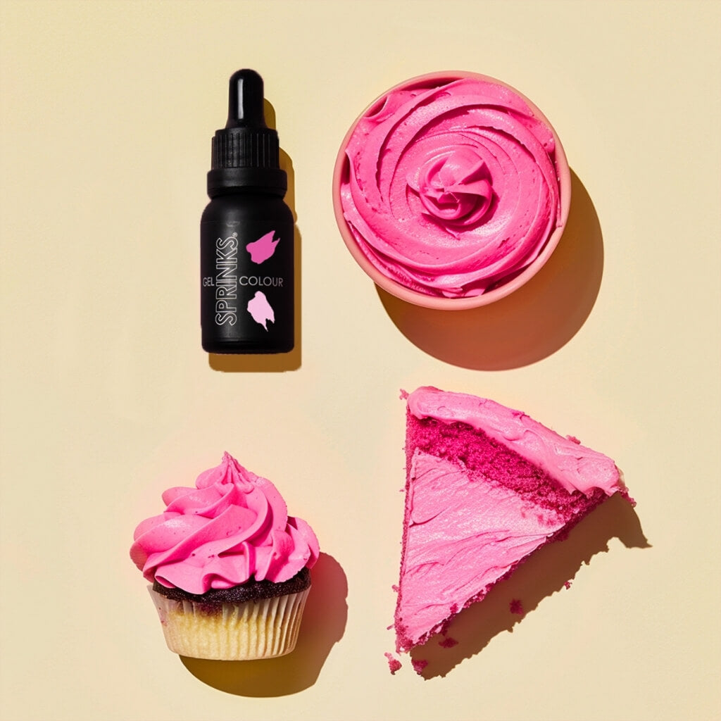 Sprinks magenta gel food colouring 15ml bottle