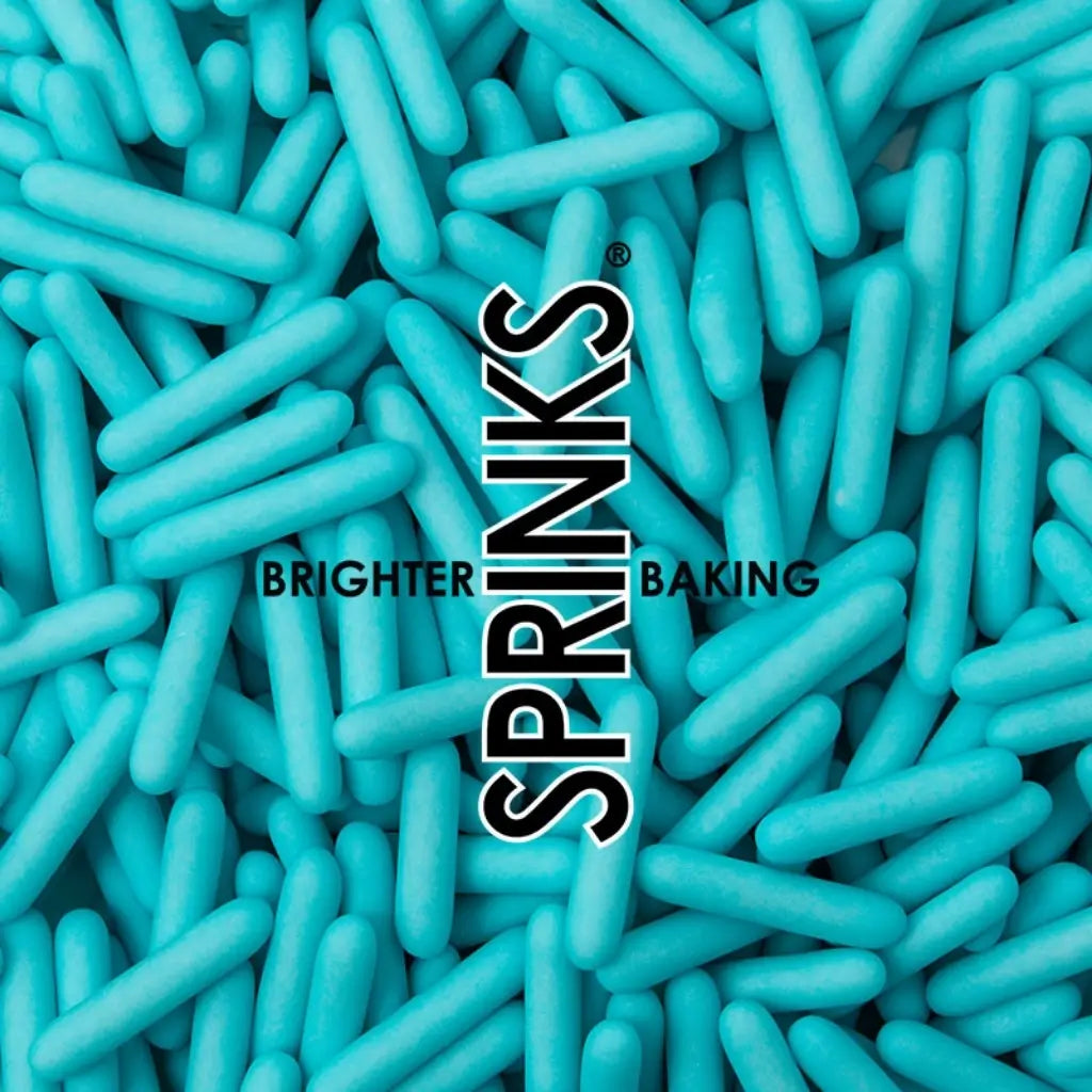 Sprinks matte Tiffany blue rods sprinkles for cake decorating