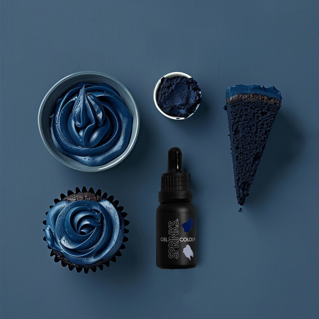 Sprinks navy gel food colouring 15ml bottle