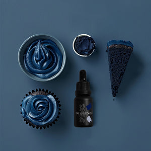 Navy blue gel colour for cake icing and baking