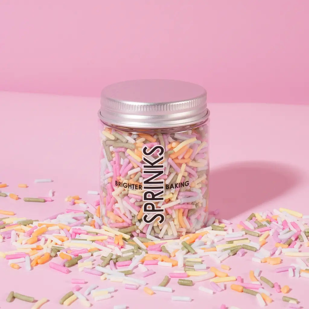 Sprinks Sugar Free Natural Coloured Pastel Rainbow Jimmies 60g