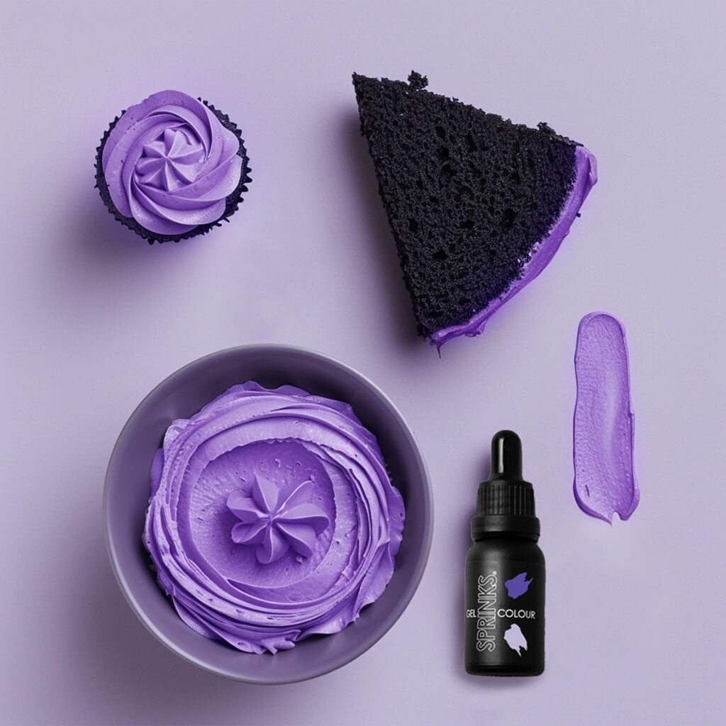 Sprinks purple gel food colouring 15ml bottle