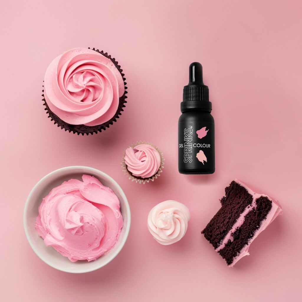 Sprinks rose gel food colouring 15ml bottle
