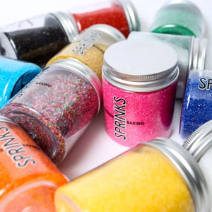 Sprinks Sanding Sugar 80g edible metallic sparkling decorating sugar for cakes, cupcakes, cookies and desserts