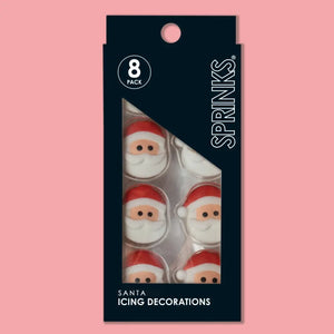 Sprinks Santa Icing Decorations 8 Pack