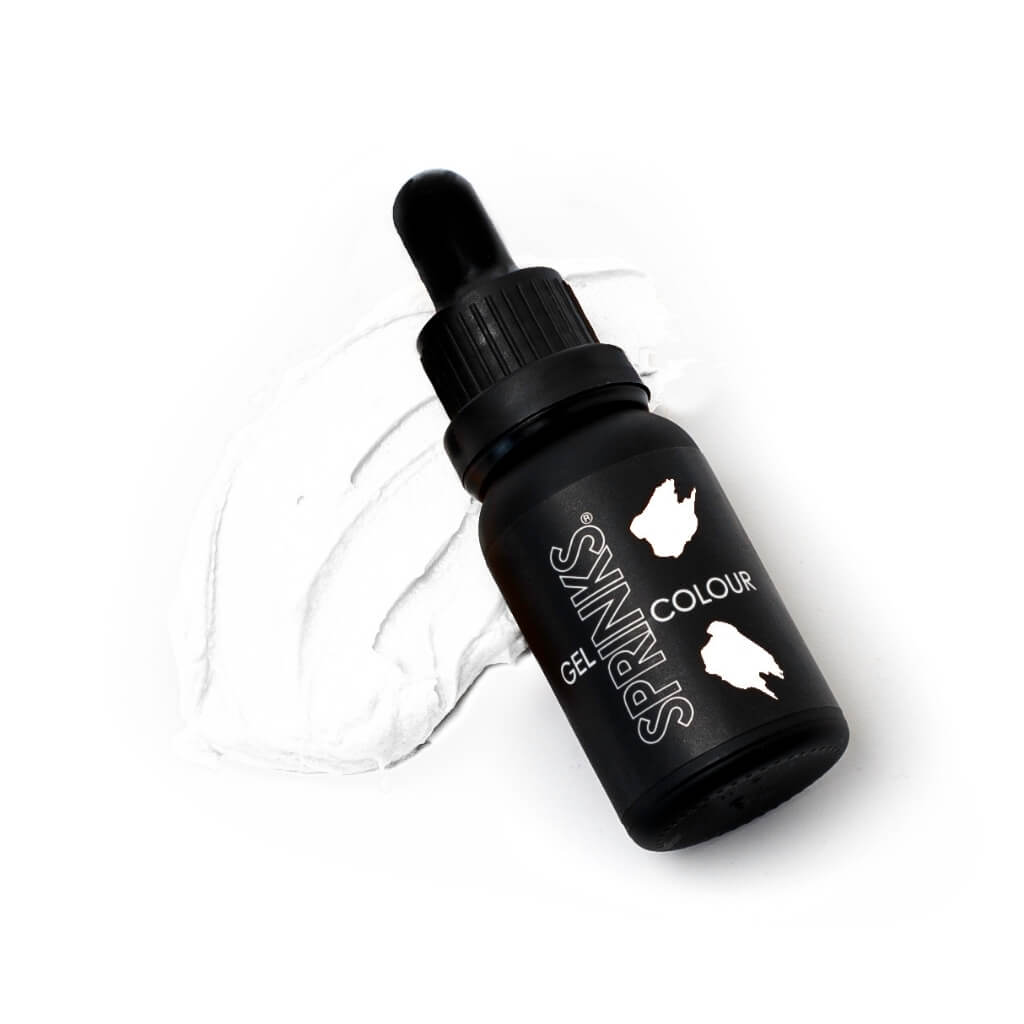 Sprinks white gel food colouring 15ml bottle