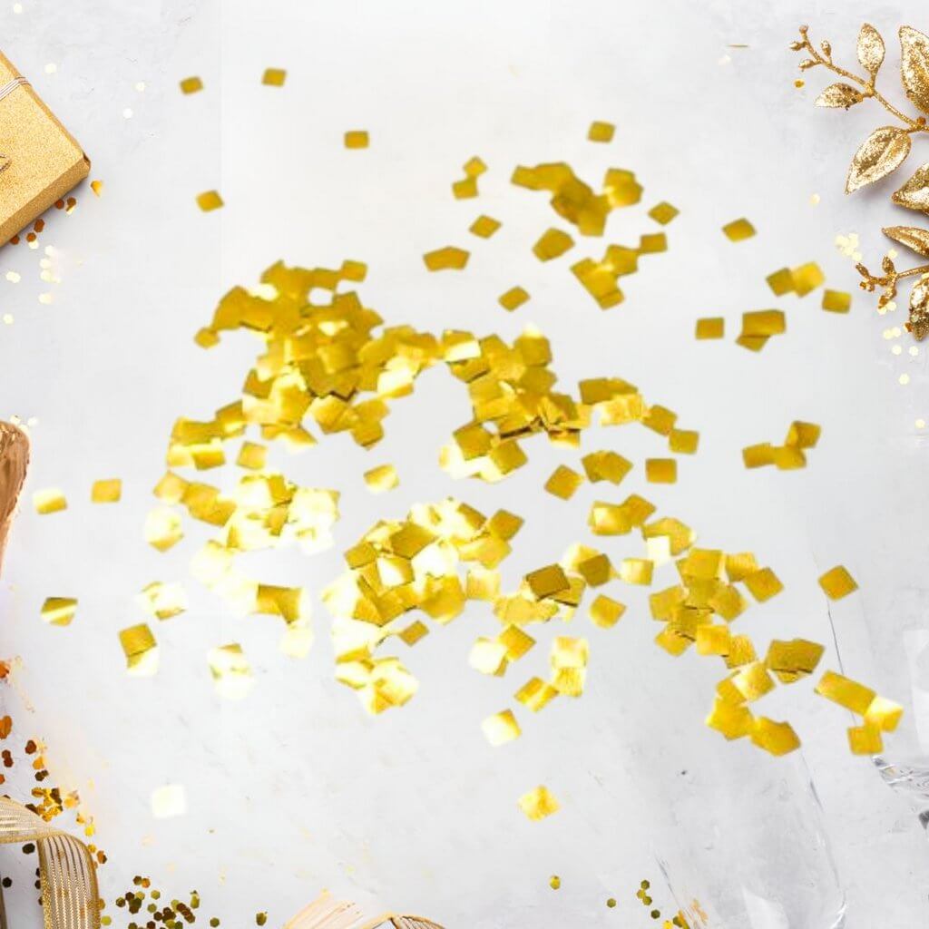 Mini Square Gold Foil Confetti 20g 5mm