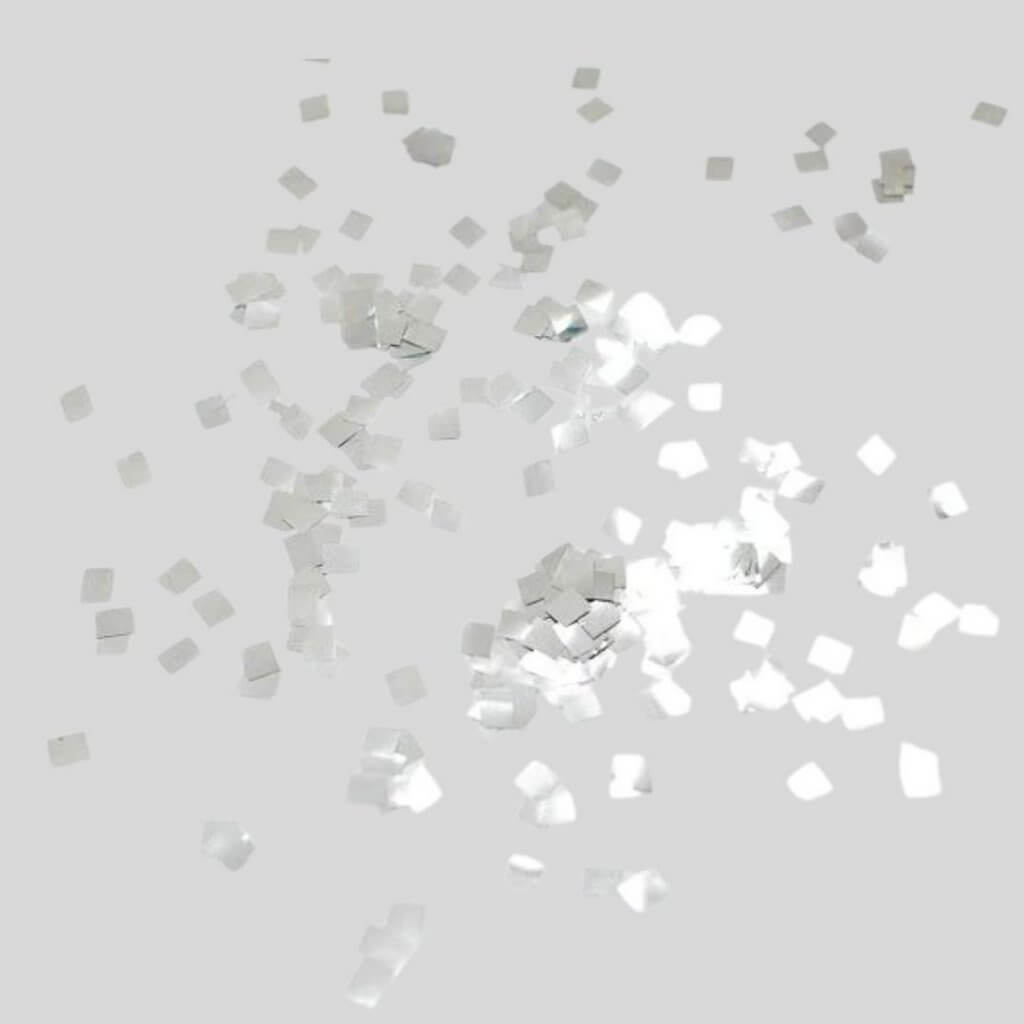 Square Mini Silver Foil Confetti 5mm 20g