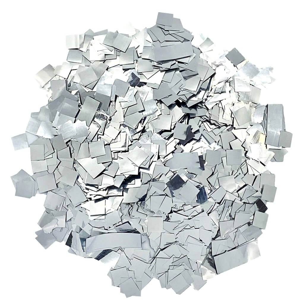Square Mini Silver Foil Confetti 5mm 20g