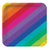 Rainbow Square Dinner Paper Plates 23cm 8pk