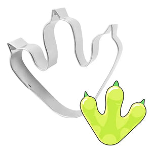 stainless steel dinosaur footprint cookie cutter